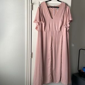 NWT Plus Lace Detail Midi Dress